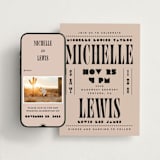 "Bold Stack" - Wedding Website in Noir by Alethea and Ruth - Match Your Stationery