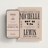 "Bold Stack" - Wedding Website in Noir by Alethea and Ruth - Match Your Stationery