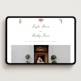 "Villa" - Wedding Website in Azalea by Everett Paper Goods - Desktop Design