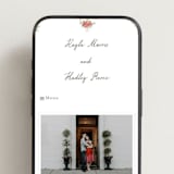 "Villa" - Wedding Website in Azalea by Everett Paper Goods - Mobile Layout