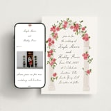 "Villa" - Wedding Website in Azalea by Everett Paper Goods - Match Your Stationery