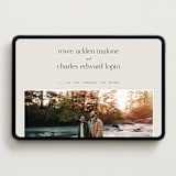 "monogram edit" - Wedding Website in Sandstone by Sara Hicks Malone - Desktop Design