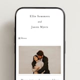"Tuscany" - Wedding Website in Ink by Blustery August - Mobile Layout