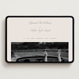 "Let's Say I Do" - Wedding Website in Ivory by Petra Kern - Desktop Design