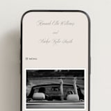 "Let's Say I Do" - Wedding Website in Ivory by Petra Kern - Mobile Layout