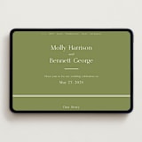 "Perriand" - Wedding Website in Moss by Megan Davis - Desktop Design