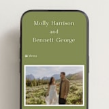 "Perriand" - Wedding Website in Moss by Megan Davis - Mobile Layout