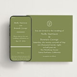 "Perriand" - Wedding Website in Moss by Megan Davis - Match Your Stationery