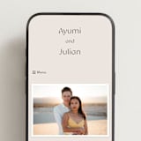 "Ayumi" - Wedding Website in Ivory by Melanie Kosuge - Mobile Layout