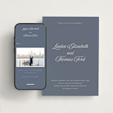 "Ritzy" - Wedding Website in French Blue by Nicoletta Savod - Match Your Stationery