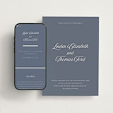 "Ritzy" - Wedding Website in French Blue by Nicoletta Savod - Match Your Stationery