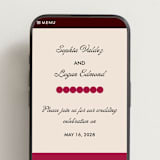 "Victorian Chic" - Wedding Website in Garnet by Morgan Kendall - Mobile Layout