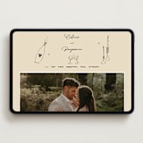 "Modern Fairy Tale" - Wedding Website in Linen by Helena Vitto - Desktop Design