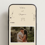 "Modern Fairy Tale" - Wedding Website in Linen by Helena Vitto - Mobile Layout