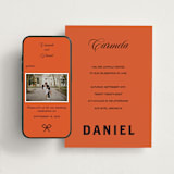 "Bold and Demure" - Wedding Website in Amaro by Claire - Match Your Stationery