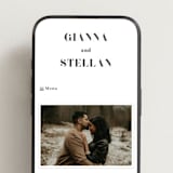 "monogram square" - Wedding Website in Charcoal by Lori Wemple - Mobile Layout