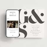 "monogram square" - Wedding Website in Charcoal by Lori Wemple - Match Your Stationery