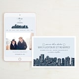 "Big City - Boston" - Wedding Website in Pale blue by Hooray Creative - Match Your Stationery