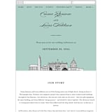 "Big City - Washington DC" - Wedding Website in Mint Green by Hooray Creative - Mobile Layout