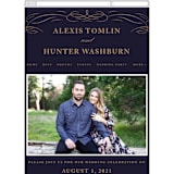"Elegant Flourishes" - Wedding Website in Navy by Kristen Smith - Guest Management