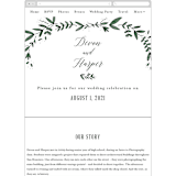 "Floral Wreath" - Wedding Website in Fresh by Kelly Schmidt - Guest Management