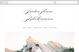 "Waltz" - Wedding Website in Tuxedo by Lori Wemple - Desktop Design
