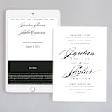 "Waltz" - Wedding Website in Tuxedo by Lori Wemple - Match Your Stationery