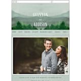 "Adventure Awaits" - Wedding Website in Smoke by Elly - Mobile Layout