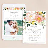 "Spring Blooms" - Wedding Website in Blush by Susan Moyal - Match Your Stationery