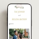 "Ribbonly Frame" - Wedding Website in Blush by Itsy Belle Studio - Mobile Layout