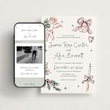"Holidays ink doodles" - Wedding Website in Enchanted Holiday by Cass Loh - Match Your Stationery