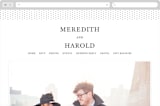 "Johannis" - Wedding Website in Ink by Jack Knoebber - Desktop Design