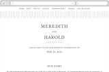 "Johannis" - Wedding Website in Ink by Jack Knoebber - Desktop Design