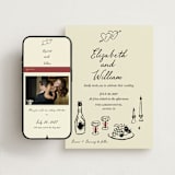 "Vintage Lovers" - Wedding Website in Champagne by Helena Vitto - Match Your Stationery