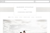 "Refined style" - Wedding Website in Pearl by Stacey Meacham - Desktop Design