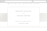 "Refined style" - Wedding Website in Pearl by Stacey Meacham - Desktop Design
