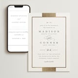 "Refined style" - Wedding Website in Pearl by Stacey Meacham - Match Your Stationery
