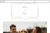 "Brushy frame" - Wedding Website in Opal by Stacey Meacham - Desktop Design