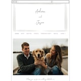 "Brushy frame" - Wedding Website in Opal by Stacey Meacham - Mobile Layout