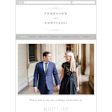 "Art Deco Border" - Wedding Website in Crystal by Hooray Creative - Mobile Layout