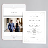 "Art Deco Border" - Wedding Website in Crystal by Hooray Creative - Match Your Stationery
