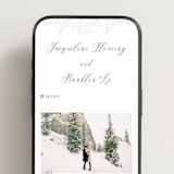 "Blooming Peonies" - Wedding Website in Mist by Amy Ngo - Mobile Layout