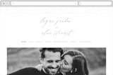 "Starry Sky" - Wedding Website in Iridescent by Phrosné Barwood - Desktop Design