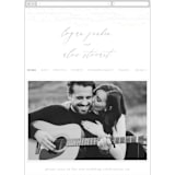 "Starry Sky" - Wedding Website in Iridescent by Phrosné Barwood - Mobile Layout