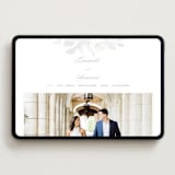 "Idyllic" - Wedding Website in The Pearl by Design Lotus - Desktop Design