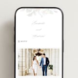 "Idyllic" - Wedding Website in The Pearl by Design Lotus - Mobile Layout