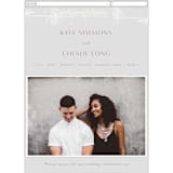 "Dazzling" - Wedding Website in Opal by Phrosné Barwood - Mobile Layout