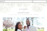"Beautiful Bouquet" - Wedding Website in Cathedral by Jennifer Postorino - Desktop Design