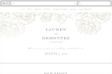 "Beautiful Bouquet" - Wedding Website in Cathedral by Jennifer Postorino - Desktop Design