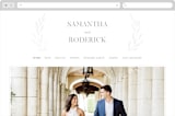 "Chic Wreath" - Wedding Website in Cloud by Kelly Schmidt - Desktop Design
